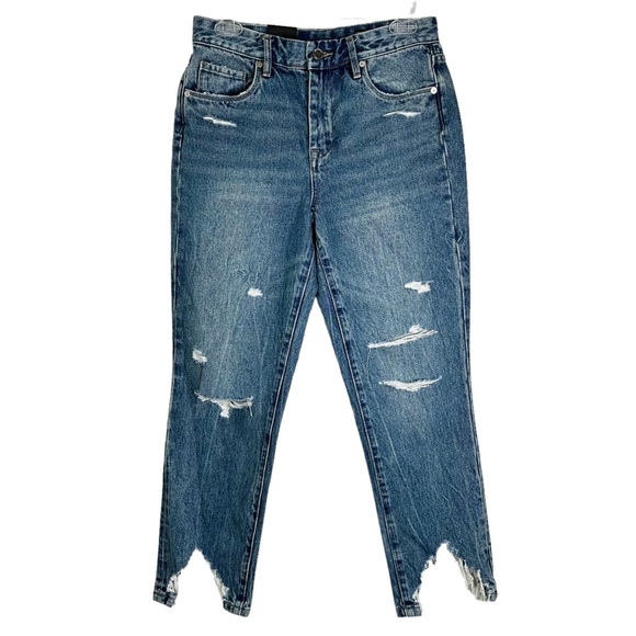 NWT Blank NYC Madison High Rise Crop Jeans Distressed Women’s Sz 27 - Picture 2 of 11